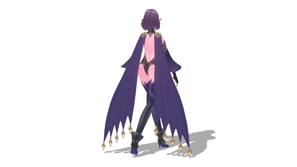 Sylvara Kade Mage Vroid Outfit - Mystical Purple & Blue