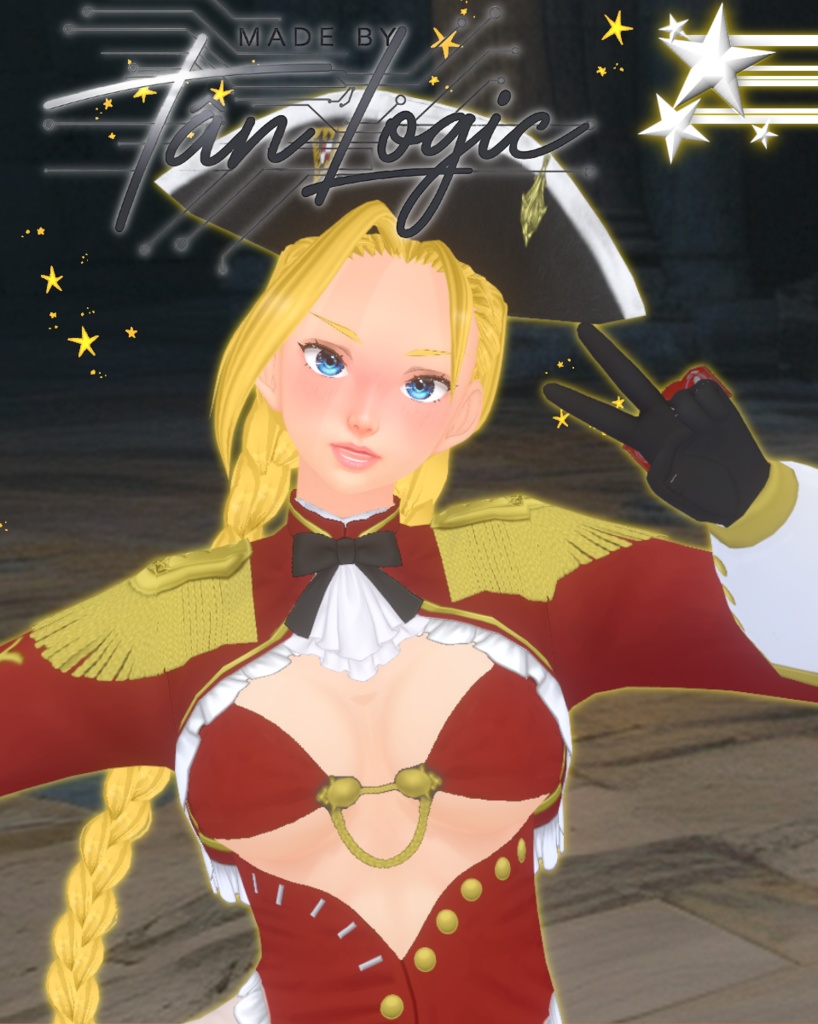 Vroid Model - Scarlet Command skin for Cammy