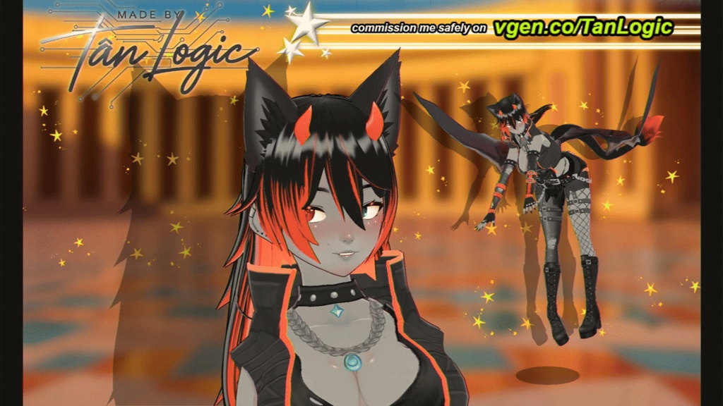 【VRoid】Cyber Neon Runner - Full Outfit & Avatar