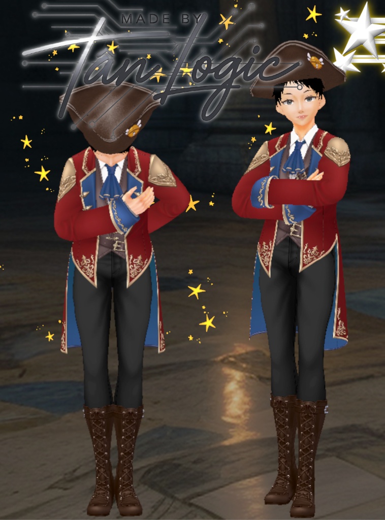 【VRoid】Captain Outfit / キャプテン衣装 / Bộ trang phục Captain