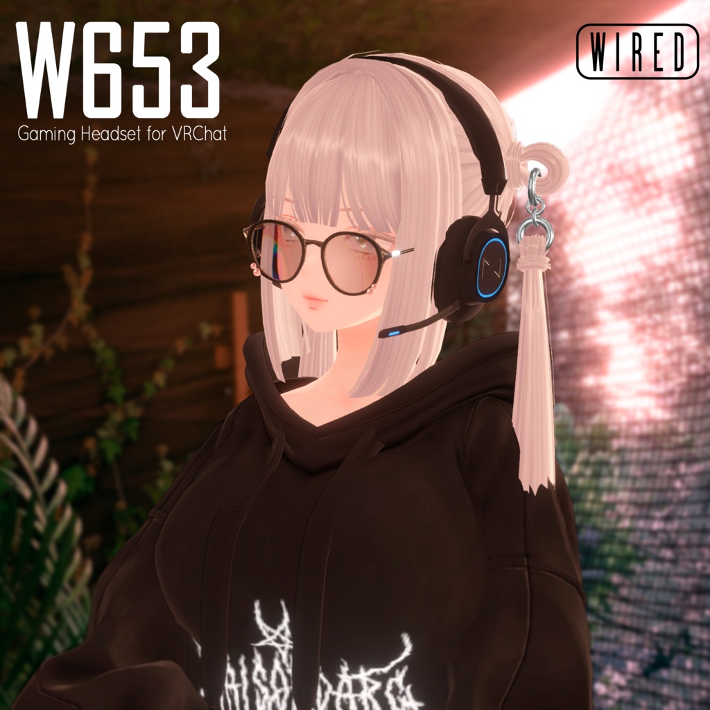 【Modular Avatar】w653 Headset | Gaming Headset for VRChat