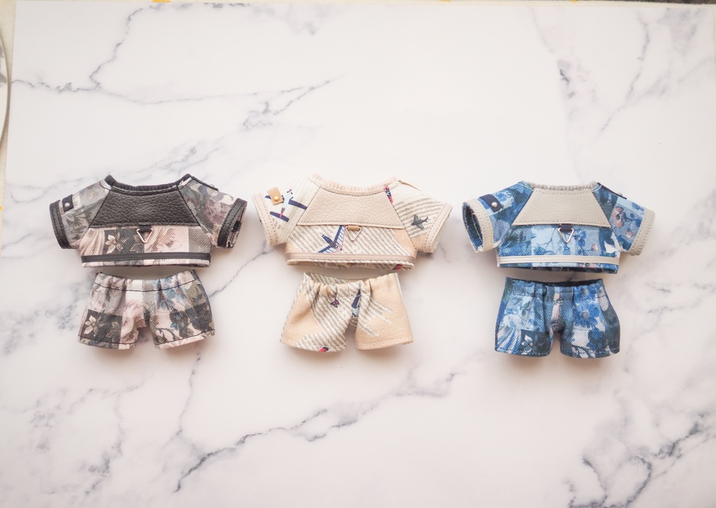 レザーMIXセットアップ(黒レザー)