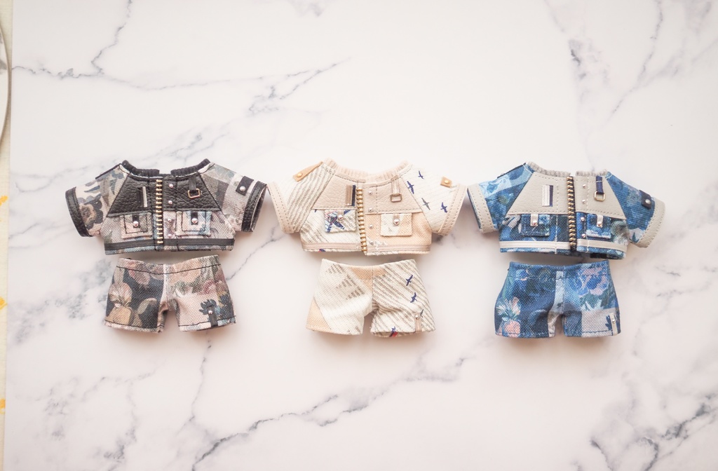 レザーMIXセットアップ(黒レザー)