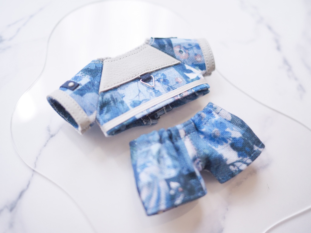 レザーMIXセットアップ(グレーレザー)