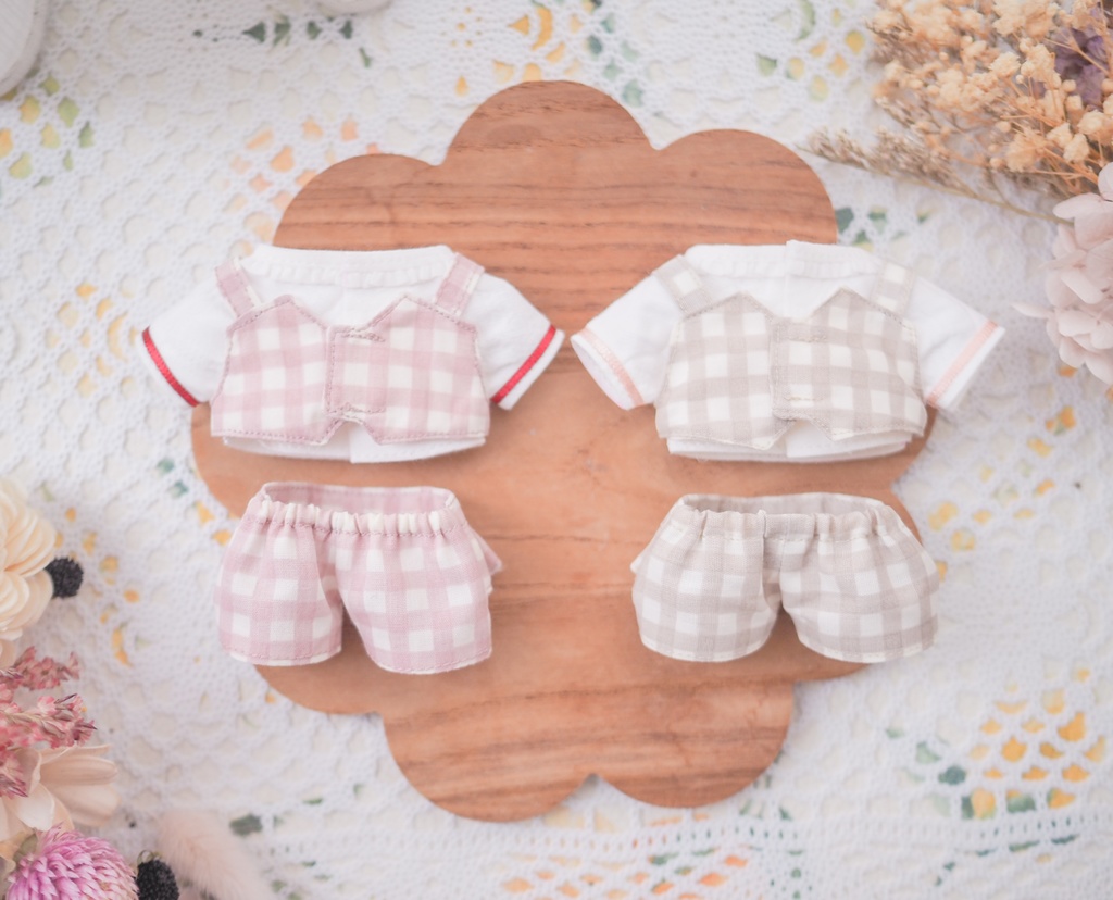 【ひいあいオンリー仕様】リボンビスチェのセットアップ、帽子