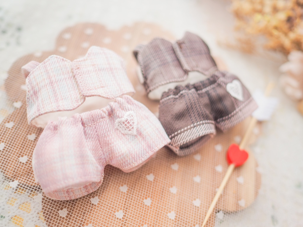 リボンビスチェのセットアップ〈2026.Hiiai〉ひいあいセット(Brown+Pink)