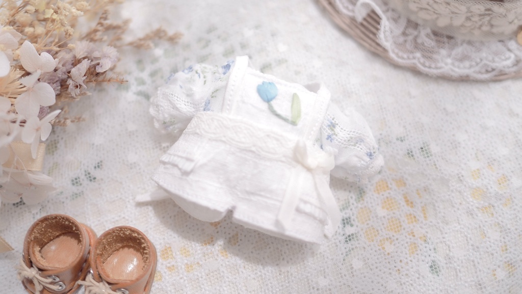  チューリップ刺繍サロペット〈2026summer〉
