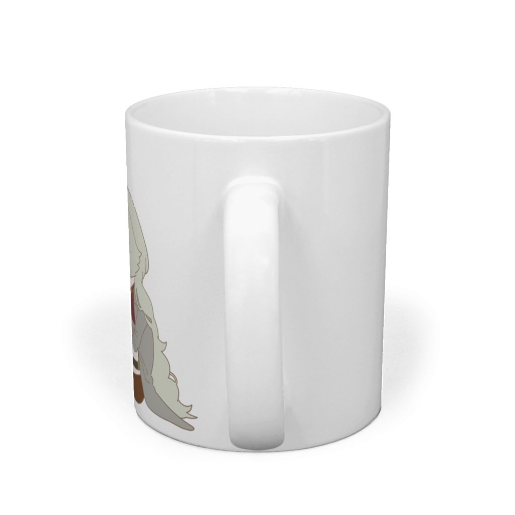 座っている穂茂むぅな マグカップ