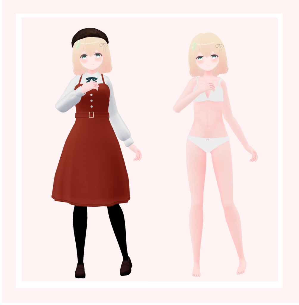 【オリジナル3Dモデル】風莉