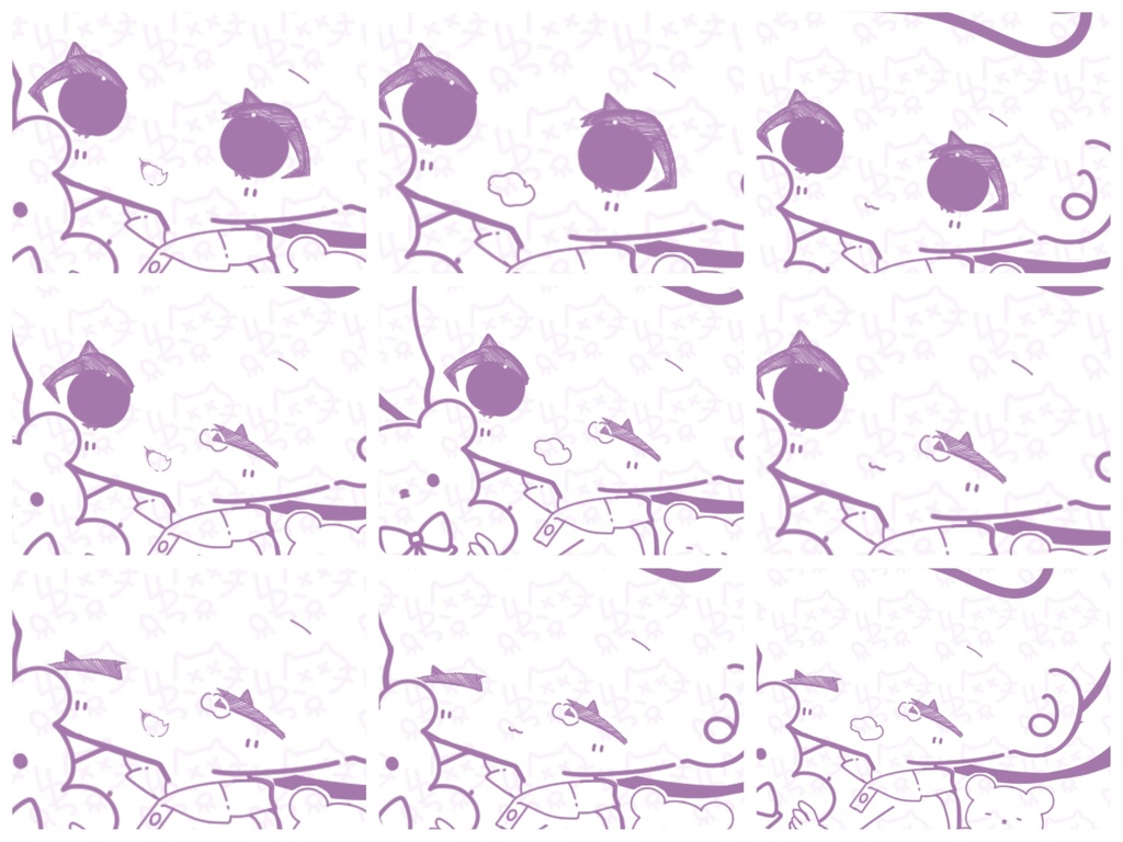 【トレス素材】ふたりでねんね