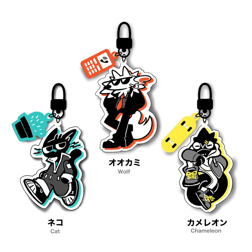 2連アクリルキーホルダー