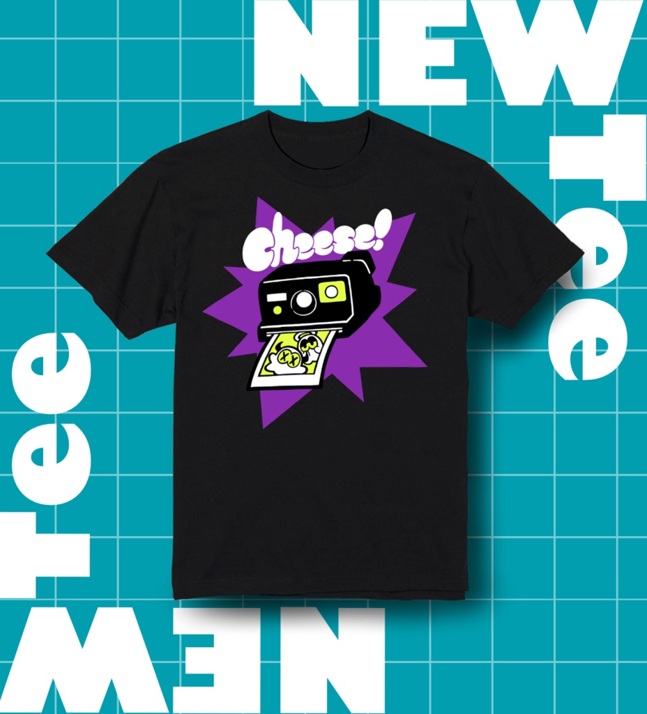 Cheese! Tシャツ(黒)