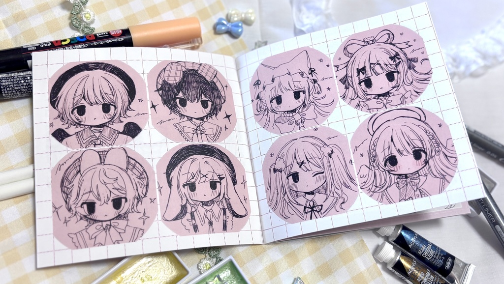 Drawing book「小さなかけら手帖」