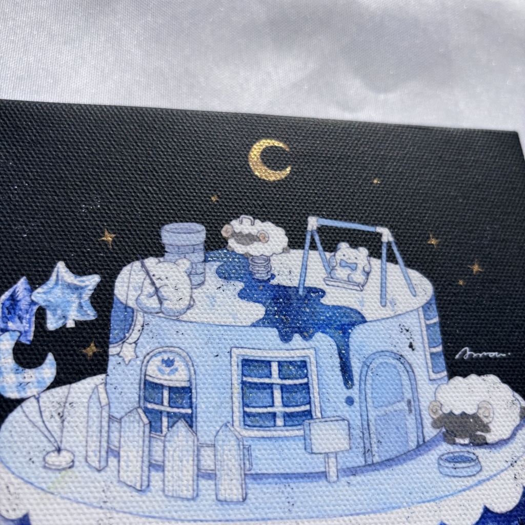 キャンバスプリント「眠らない街」