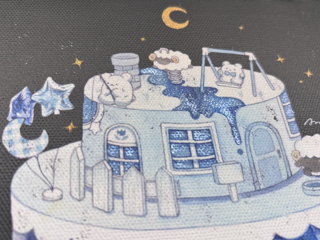 キャンバスプリント「眠らない街」