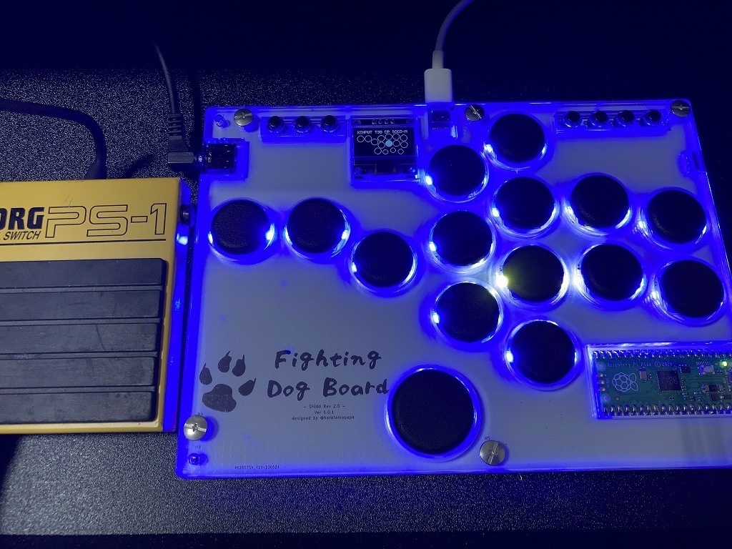 薄型レバーレスコントローラー「Fighting Dog Board -Shiba- Rev2」