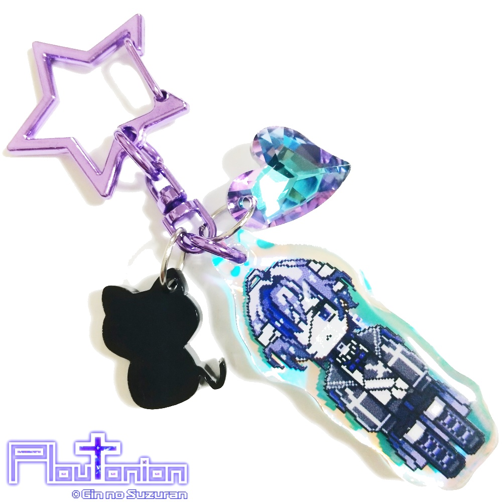 ♰Ploutonion-プルートニオン-♰ 偏光アクリルキーホルダー【焔・爽・雫】