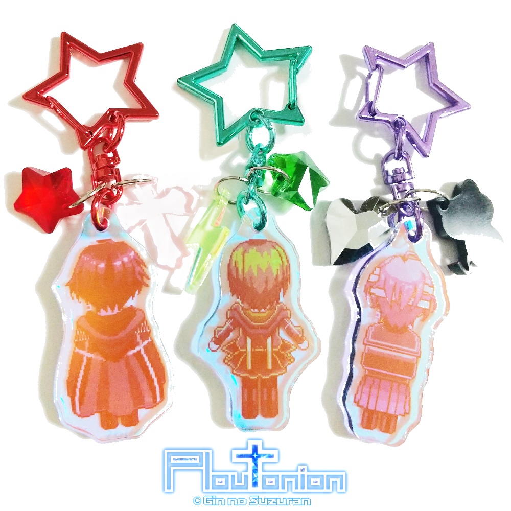 ♰Ploutonion-プルートニオン-♰ 偏光アクリルキーホルダー【焔・爽・雫】