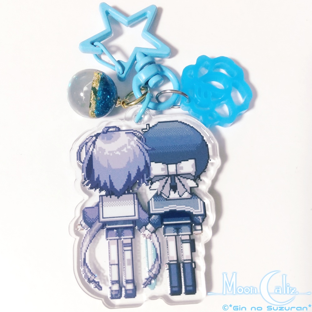 ♰MoonCaliz -ムーンカリス-♰ アクリルキーホルダー【ルルス&ルオン】【わたあめ】