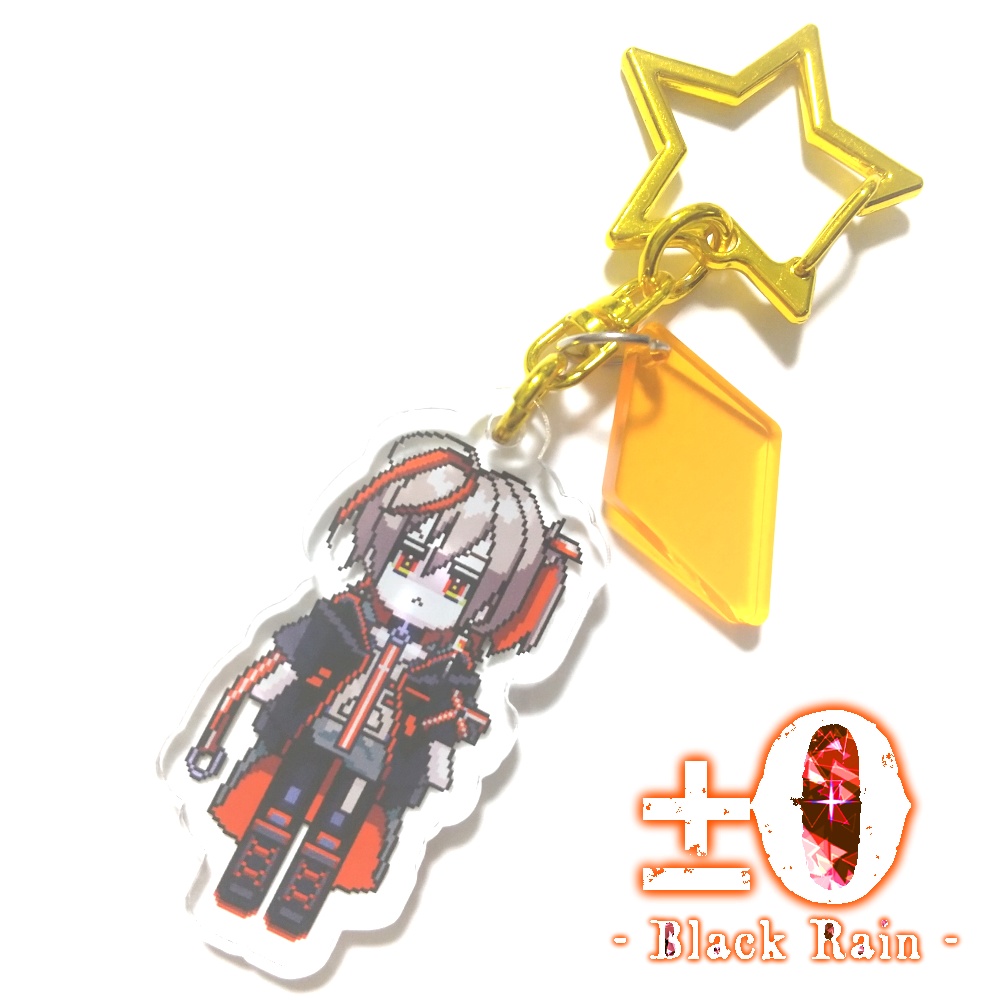 ♰±0 -Black Rain-♰ アクリルキーホルダー【スバル&つくね】