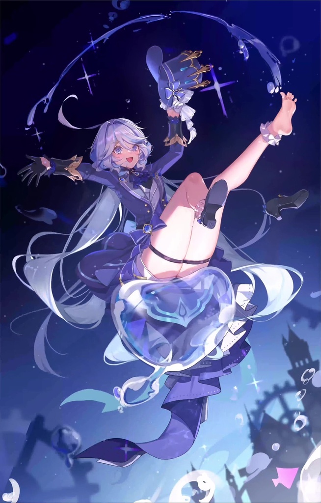 「原神動く壁紙」フリーナ スマホ壁紙