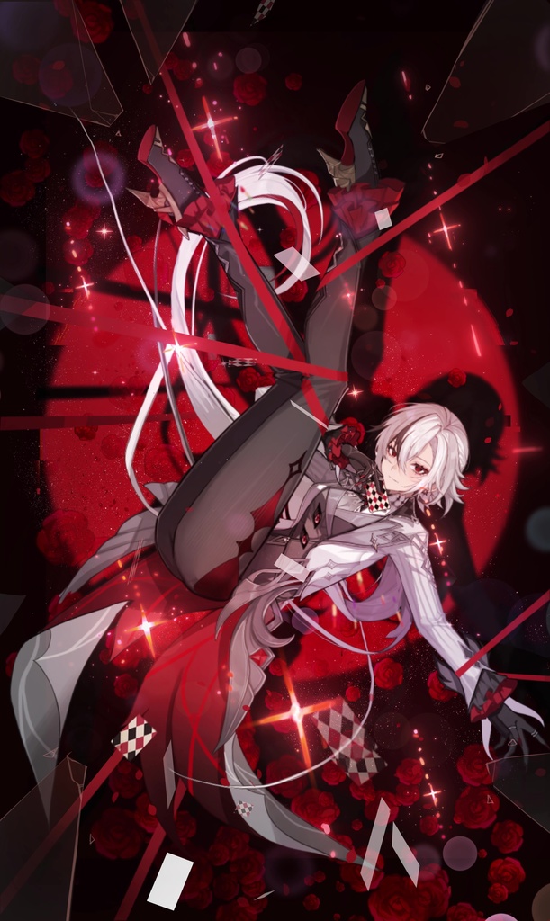 「原神動く壁紙」アルレッキーノ スマホ壁紙