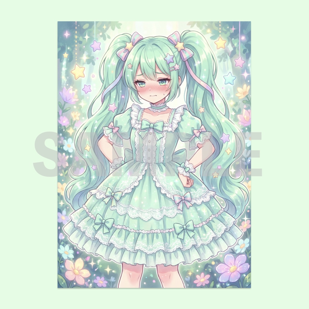 【フリー素材】SNSアイコン＆壁紙　ツインテ少女