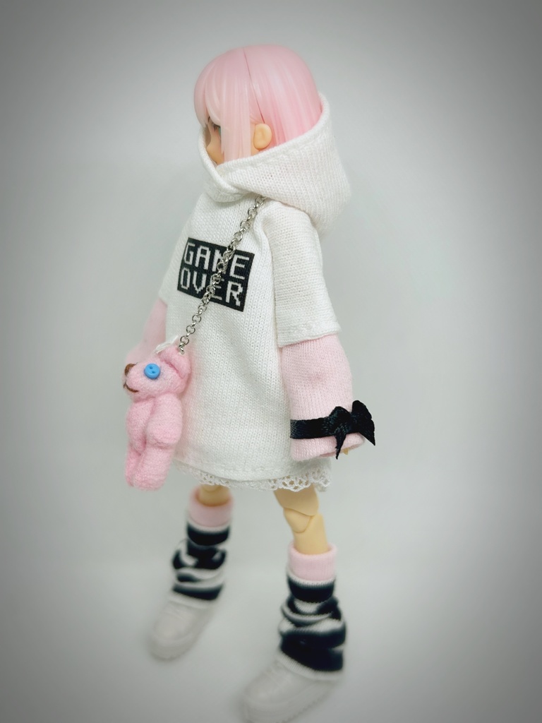 コーディネートセット【くまちゃんポシェット】白