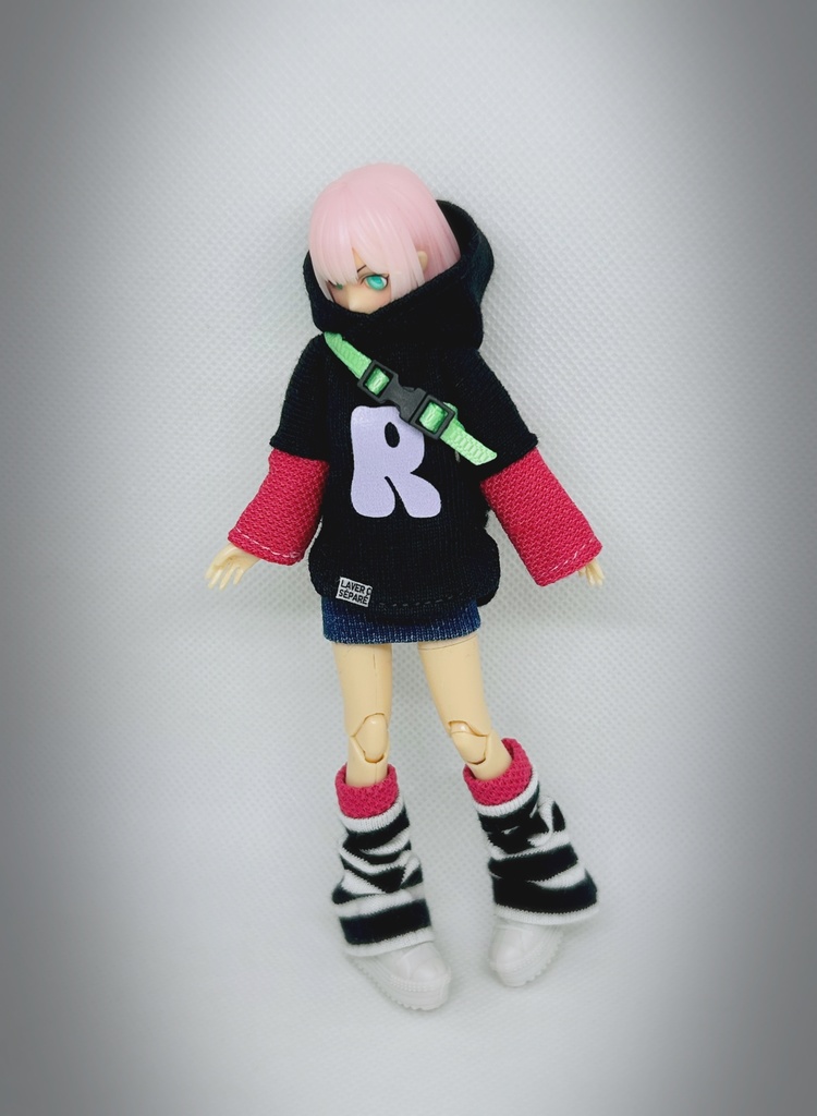 コーディネートセット【パンダちゃんワンショルダー付き】黒