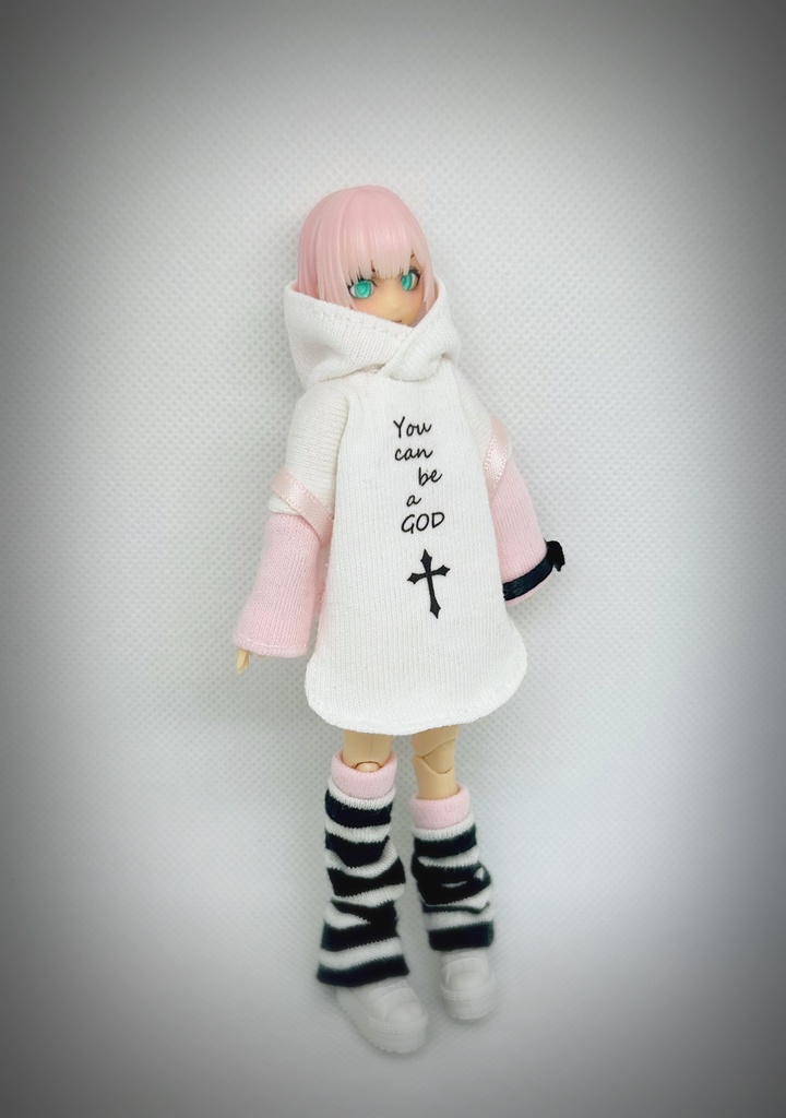 コーディネートセット【ピアスくまちゃんリュック付き】白