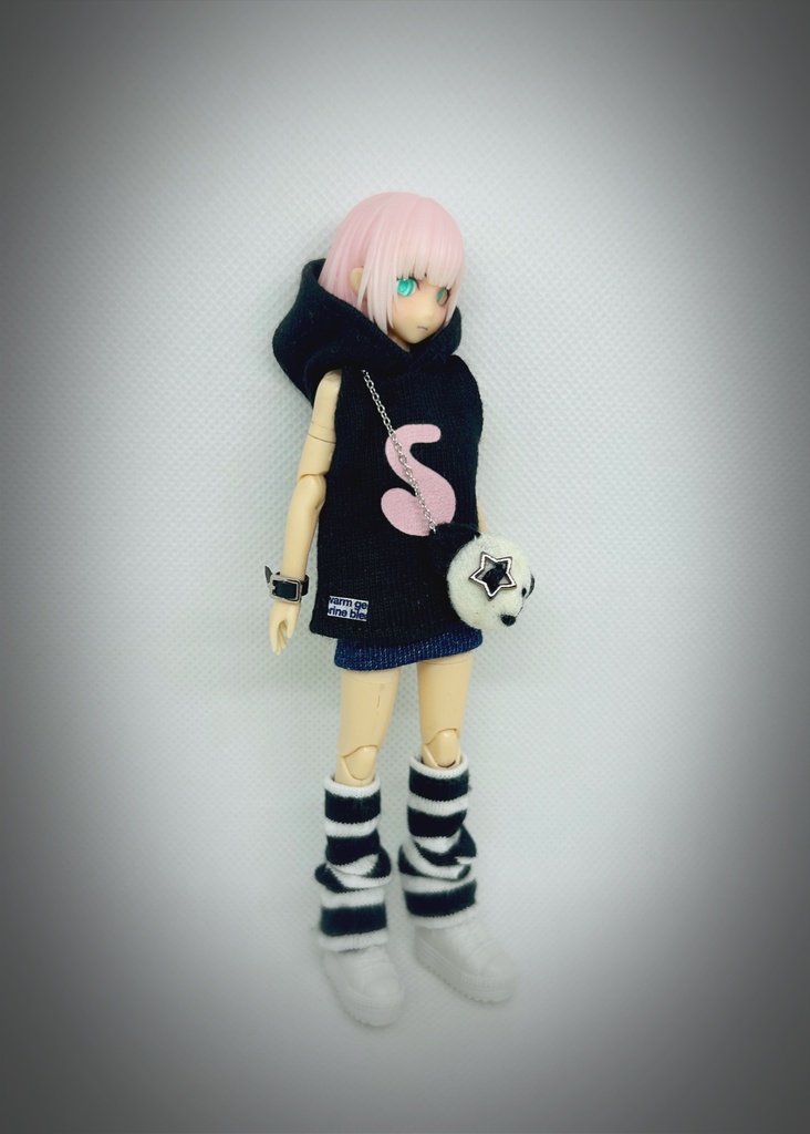 コーディネートセット【パンダちゃんポシェット】黒