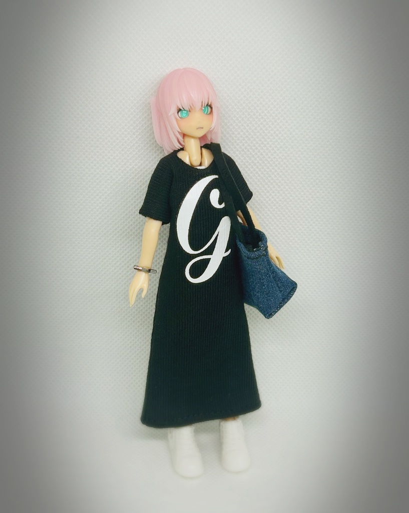 コーディネートセット【マキシ丈ワンピ・g】黒