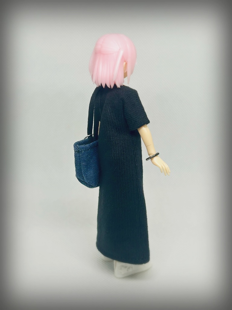 コーディネートセット【マキシ丈ワンピ・g】黒