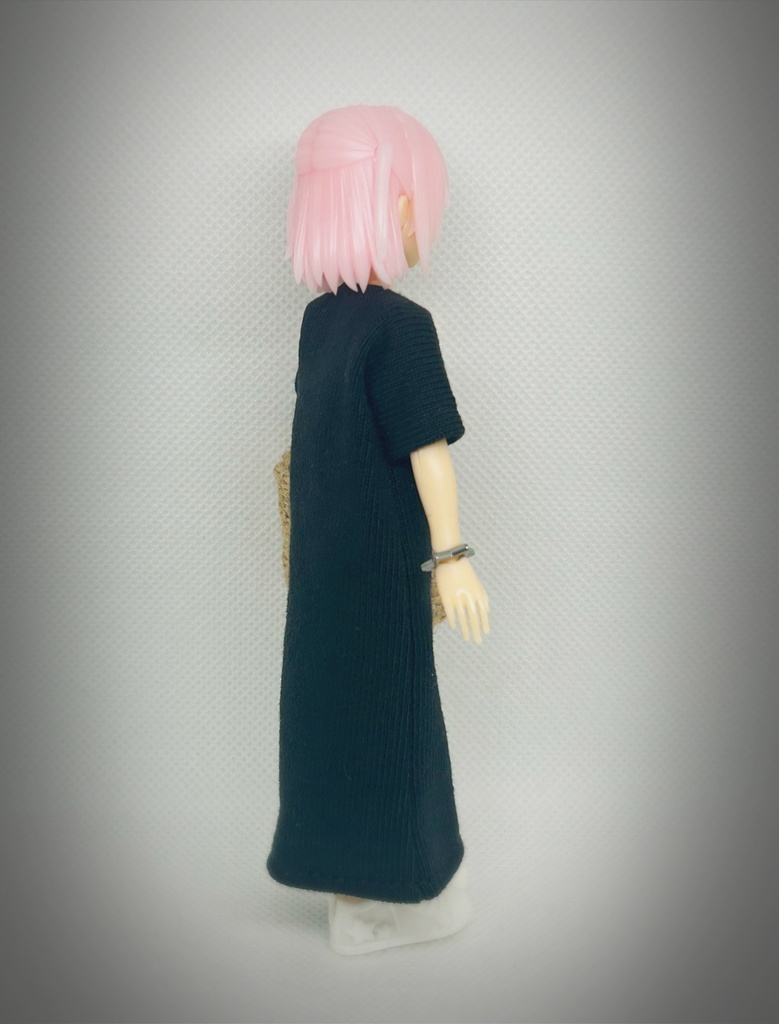 コーディネートセット【マキシ丈ワンピ・R】黒