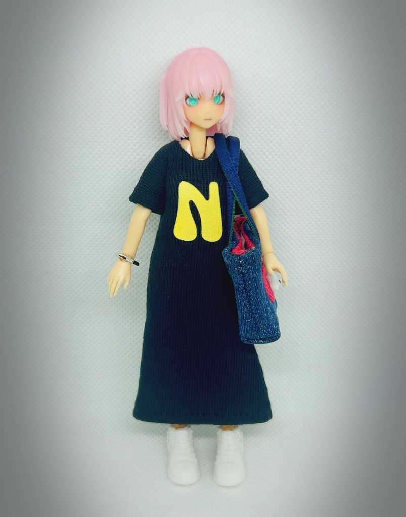 コーディネートセット【マキシ丈ワンピ・N】黒