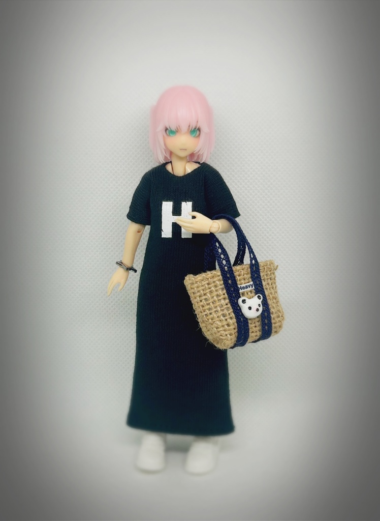 コーディネートセット【マキシ丈ワンピ・H】黒