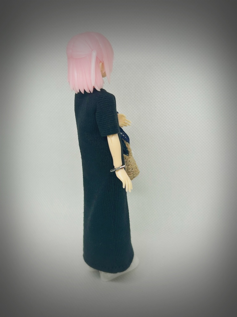 コーディネートセット【マキシ丈ワンピ・H】黒
