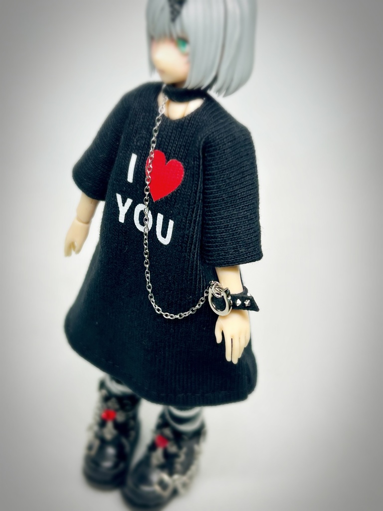 コーデパック【ゴスパンク系I LOVE YOU】黒