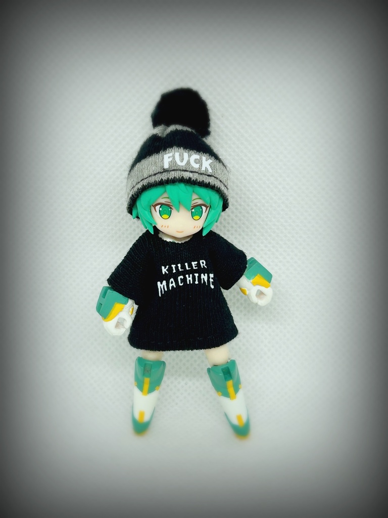 DTA Tシャツとポンポンニット帽