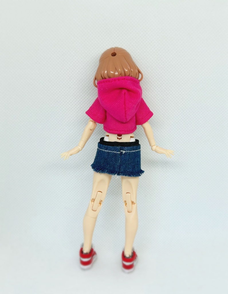 セットアップ (カットオフデニムスカート)