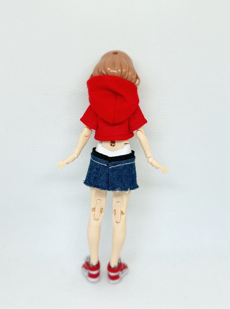 セットアップ (カットオフデニムスカート)