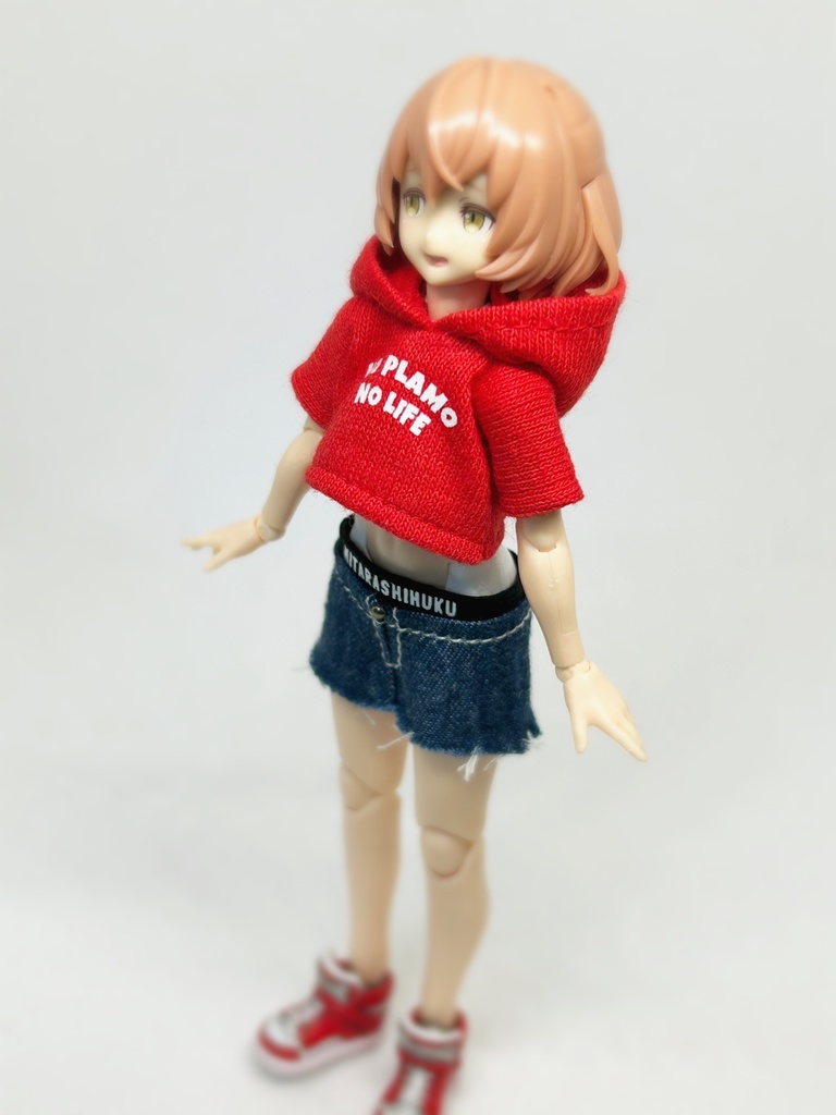 セットアップ (カットオフデニムスカート)
