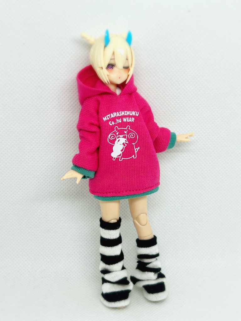 コーデパック【リブ付きフーディワンピ】