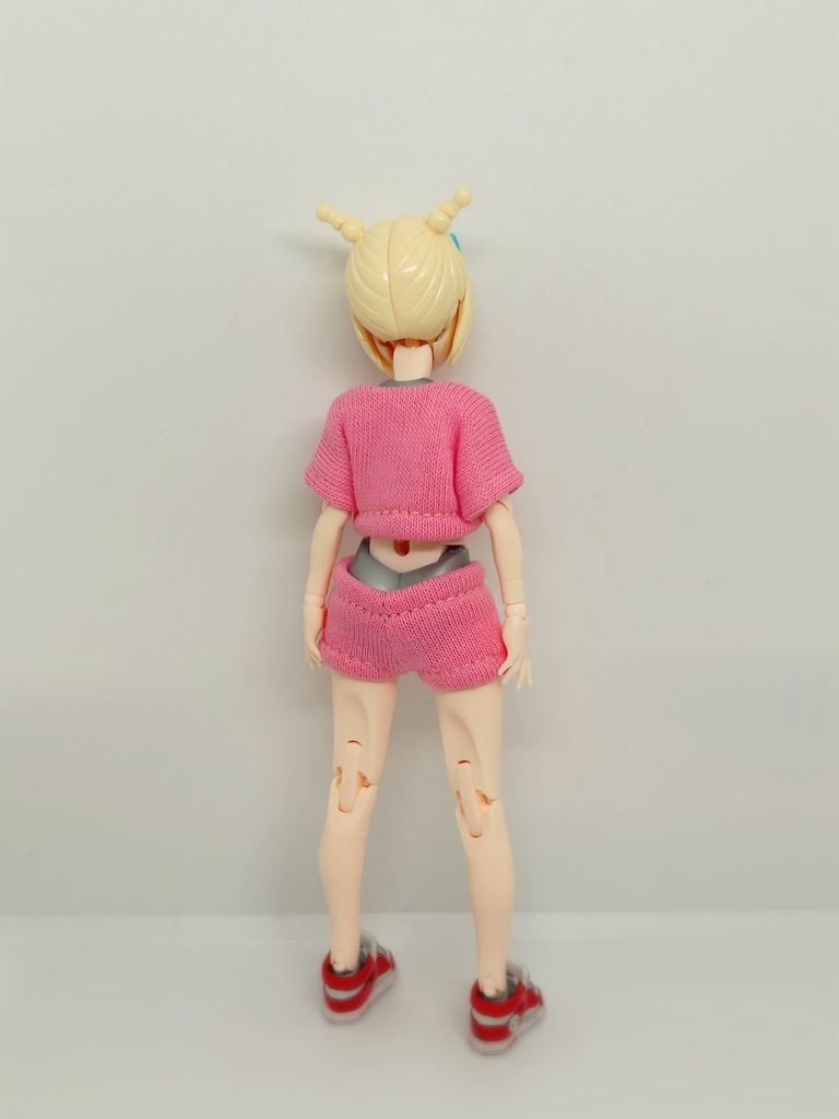 トップスとホットパンツ