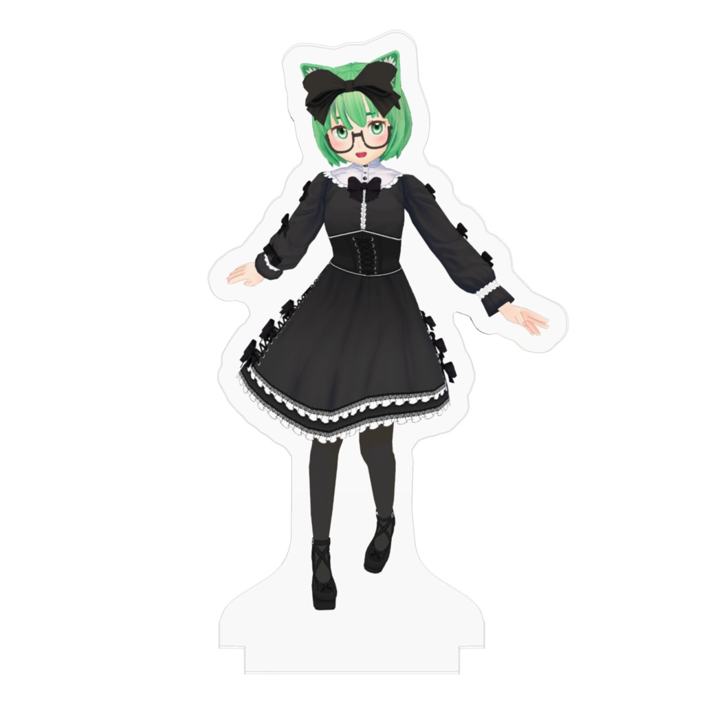 みねこアクリルフィギュア(ゴスロリ服2021冬)