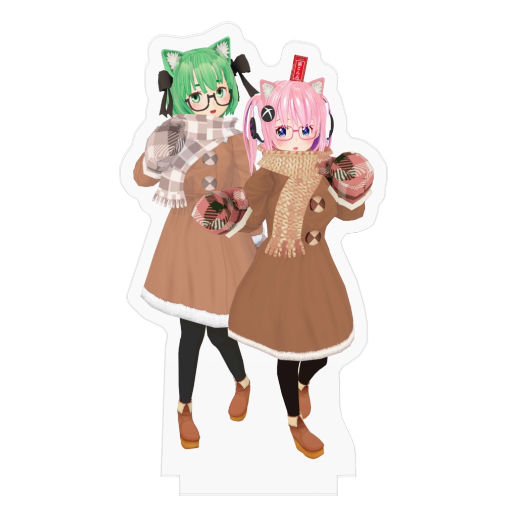 そねみねこアクリルフィギュア(冬のおデート)【メン限?リクエスト】