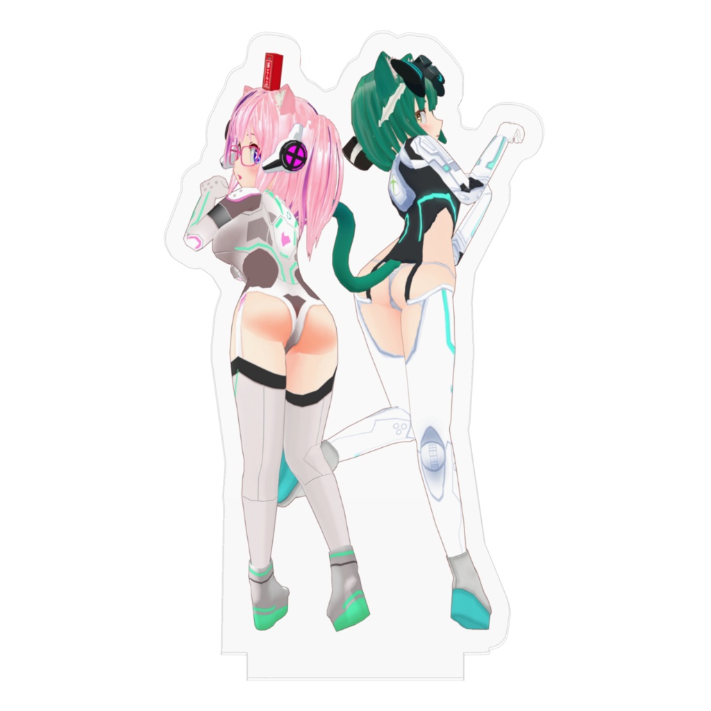 そねみねこアクリルフィギュア(SFスーツ・白)