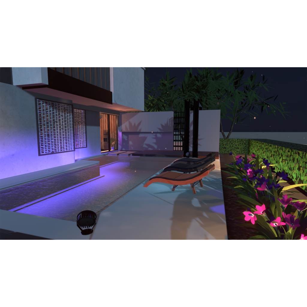 【VRChat向けWorld】Contemporary Retreat【VCC対応】
