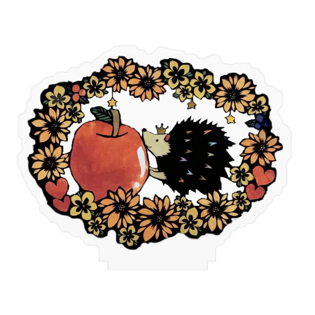 ハリネズミのアクリルスタンド