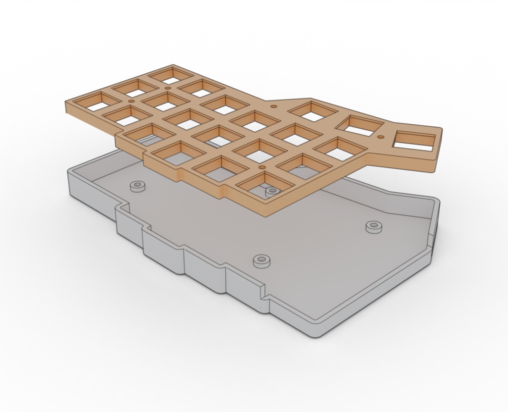 Corne V3 対応 自作分割キーボードケース STLデータ(3Dプリント用)